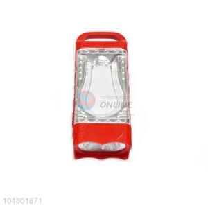 Red Color Plastic Multifunctional Household Bright Light with Battery
