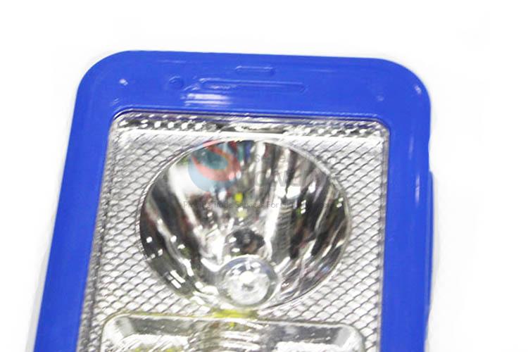 Simple Style Blue Color Mini Flashlight Hand Held Light with Battery