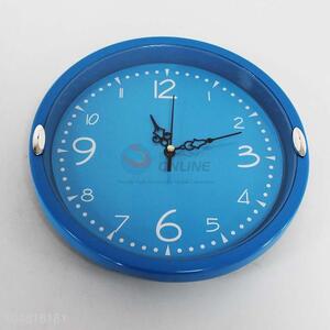 Simple Style Round Blue Clock