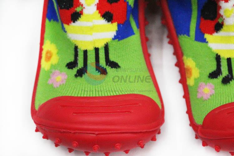 Factory Export Multiply Pattern Infants Socks with Rubber Sole Soft Cute Baby Boys Sock Shoes