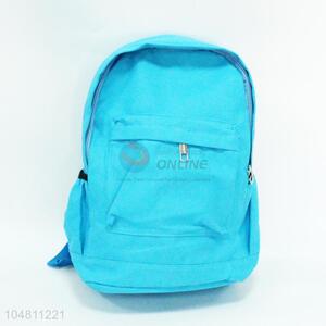 Blue canvas backpack for adult