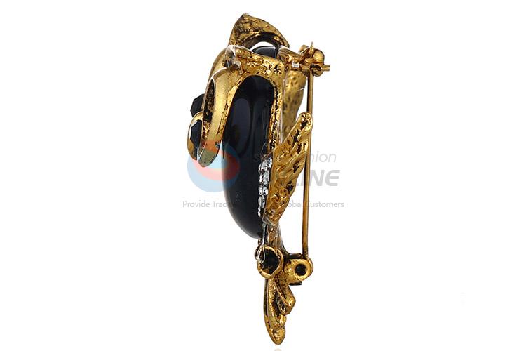 Super quality owl shape alloy brooch