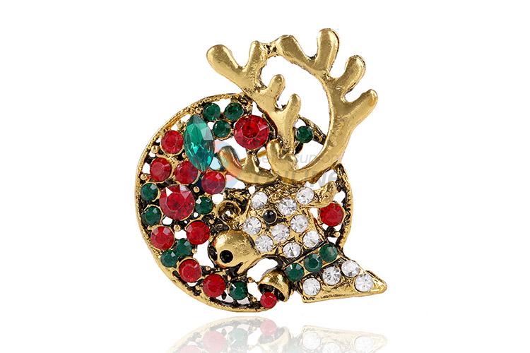 Best selling deer shape alloy brooch