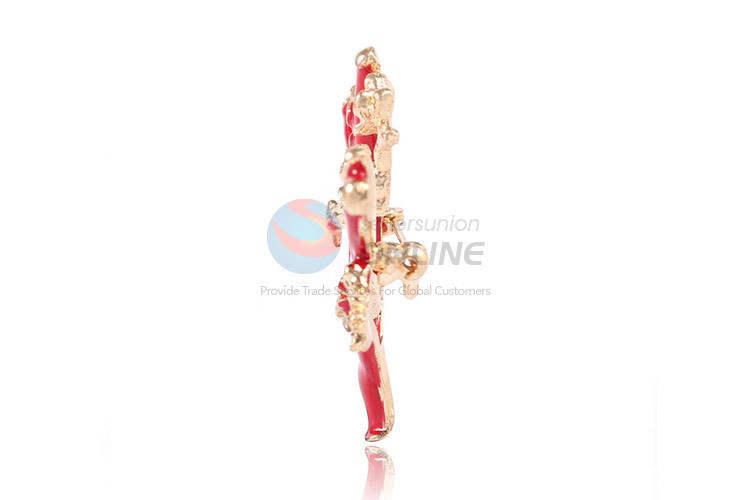 Low price tree shape alloy brooch