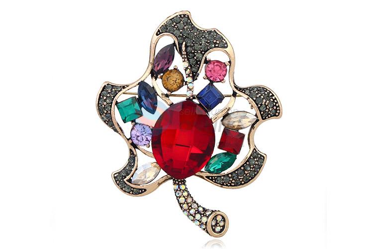 Resonable price diamond alloy brooch