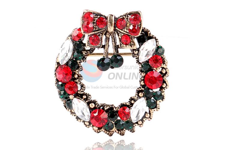 Factory wholesale garland shape alloy brooch