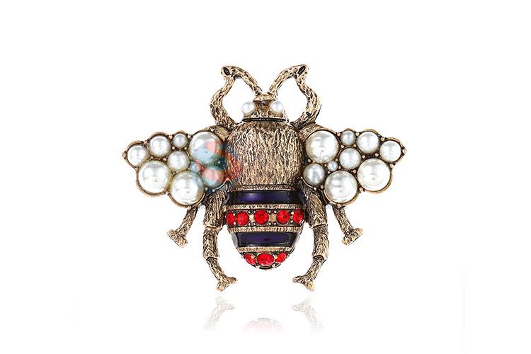 Factory sales bee shape alloy brooch