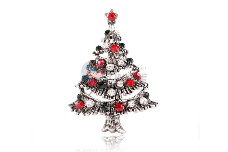 High quality Christams tree shape alloy brooch