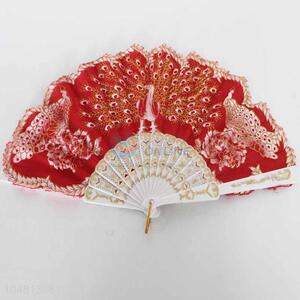 Printed Manual Folding Hand Fan with Low Price
