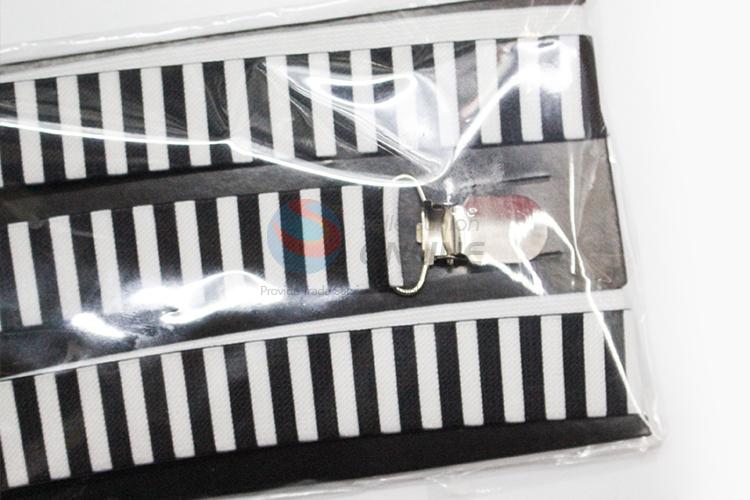 Special Design Black and White Stripes Adult Suspenders