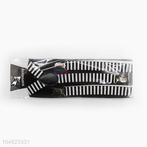 Special Design Black and White Stripes Adult Suspenders