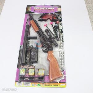 Superior Quality Kids Plastic Police Set With Soft Bullet Gun Play Set