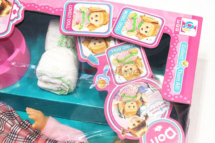 Factory promotional funny sweet doll set with IC