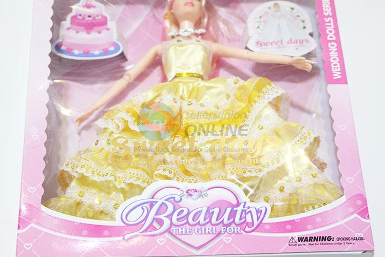 Latest Design Plastic 11 Cun Wedding Dress Dolls Children Gift for Promotion