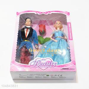 Factory supply kids 11 Cun Dolls Couples with Roses toy