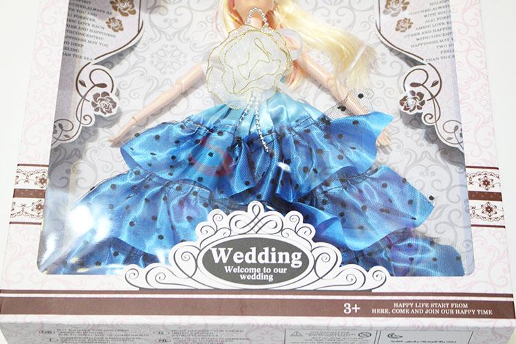 Cartoon Four Colors 11 Cun Wedding Dress Dolls Educational Toys