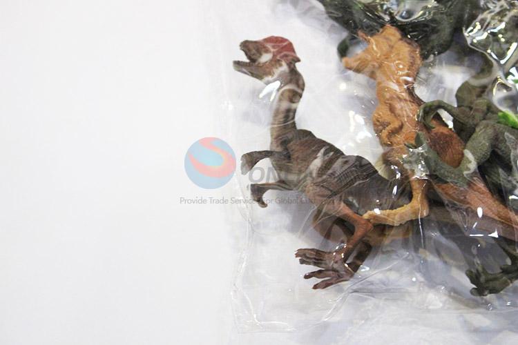 Factory promotional plastic dinosaur model toy 6pcs