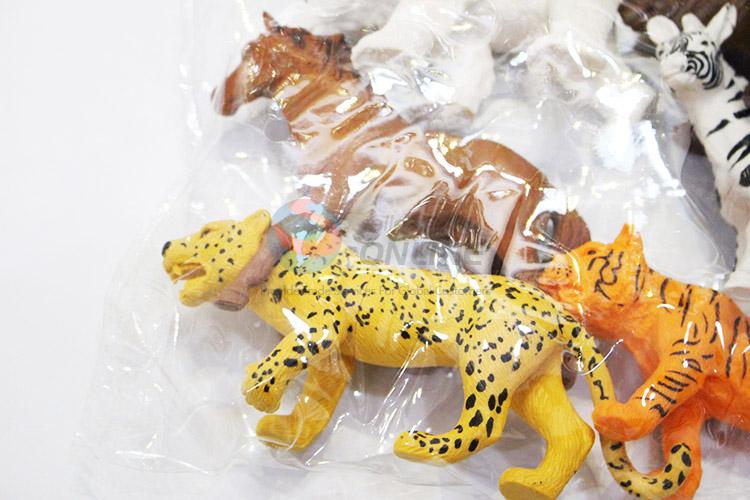 China OEM plastic jungle animal toy 6pcs