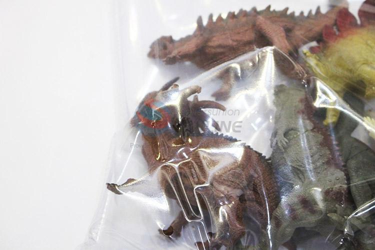 Factory sales plastic dinosaur model toy 6pcs