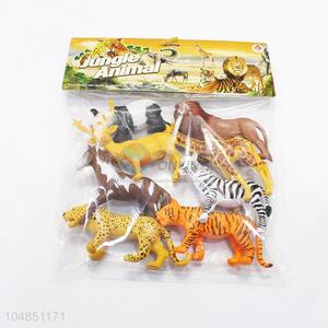 Competitive price plastic jungle animal toy 8pcs