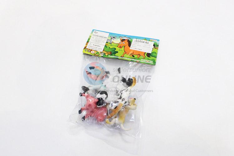 Competitive price plastic farm animals 6pcs