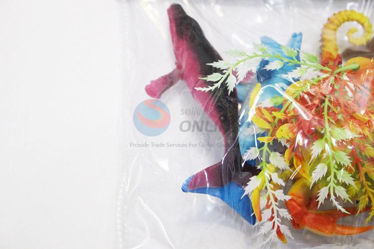 High quality plastic sea animals 6pcs