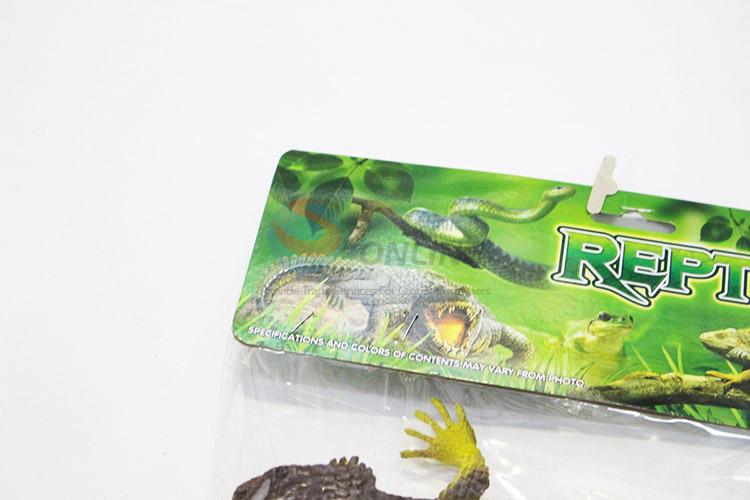 Premium quality plastic lizard model toy 3pcs