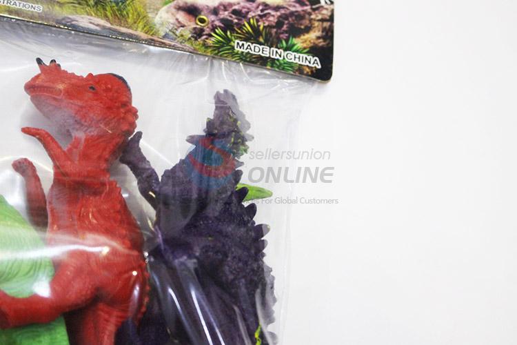 Best selling plastic dinosaur model toy 4pcs