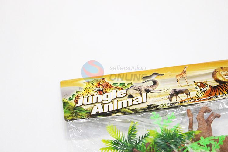 Factory promotional plastic jungle animal toy 16pcs