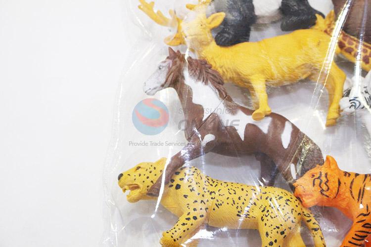 Competitive price plastic jungle animal toy 8pcs