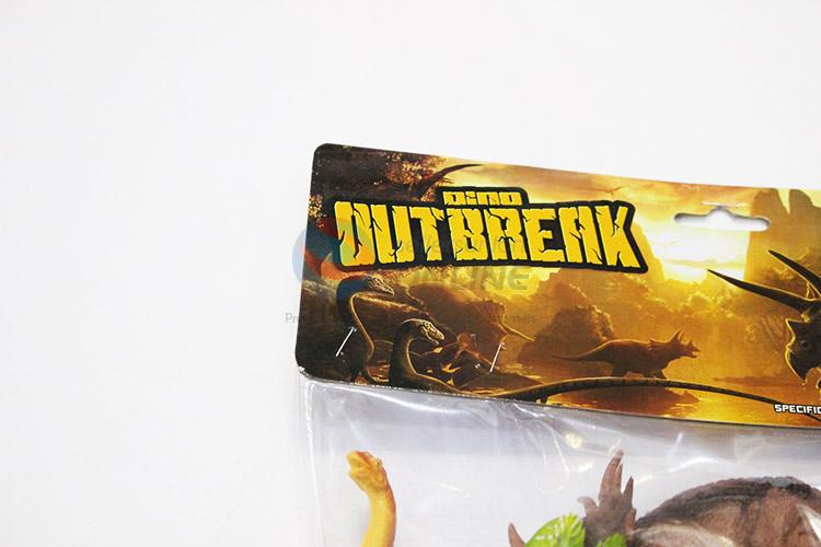 Wholesale low price plastic dinosaur model toy 6pcs