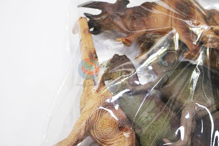 High grade custom plastic dinosaur model toy 6pcs