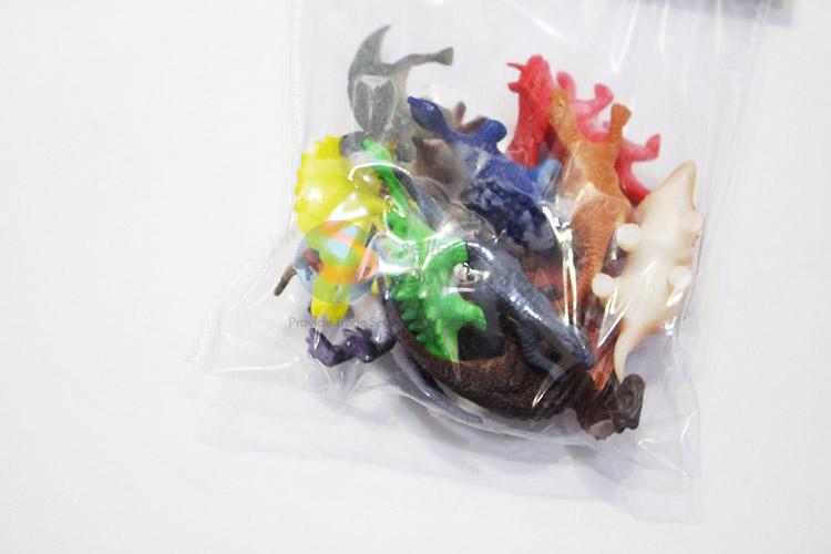 Wholesale new style plastic dinosaur model toy 12pcs