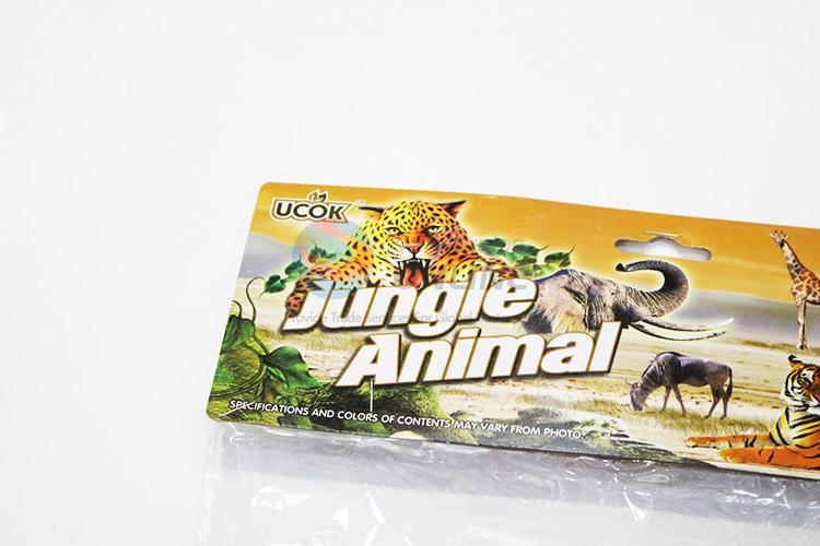 Good quality plastic jungle animal toy 6pcs