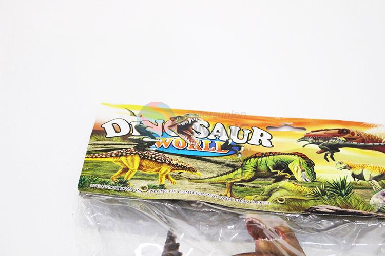 High grade custom plastic dinosaur model toy 6pcs