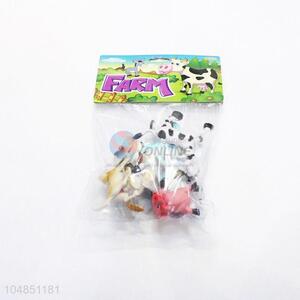 Competitive price plastic farm animals 6pcs