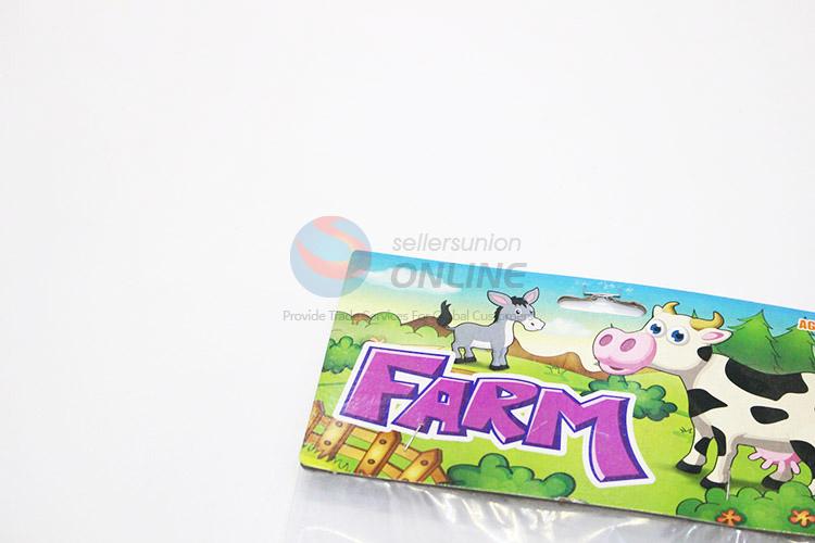 Competitive price plastic farm animals 6pcs