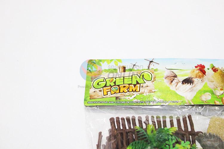 High quality plastic farm animals 4pcs