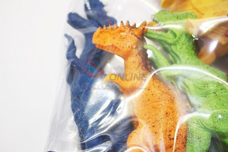 Low price plastic dinosaur model toy 6pcs