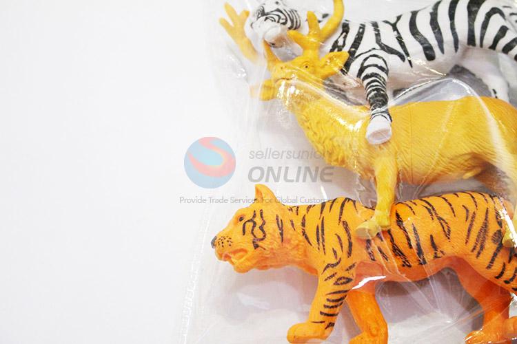 Best selling plastic jungle animal toy 4pcs