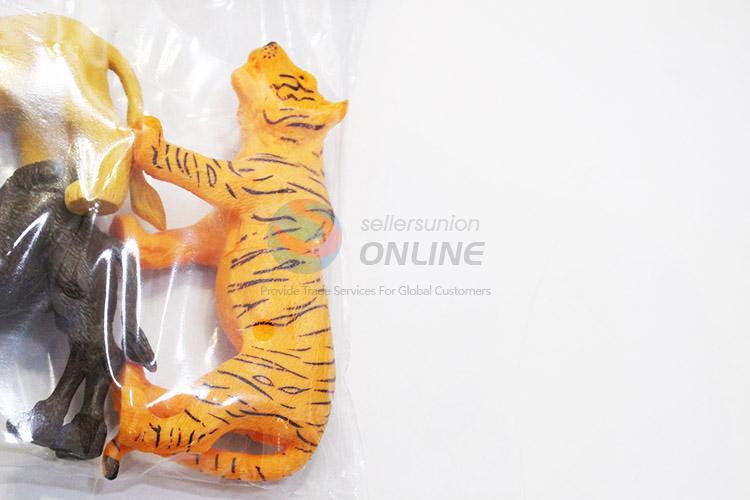 Premium quality plastic jungle animal toy 3pcs