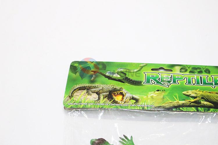 High quality plastic lizard model toy 6pcs