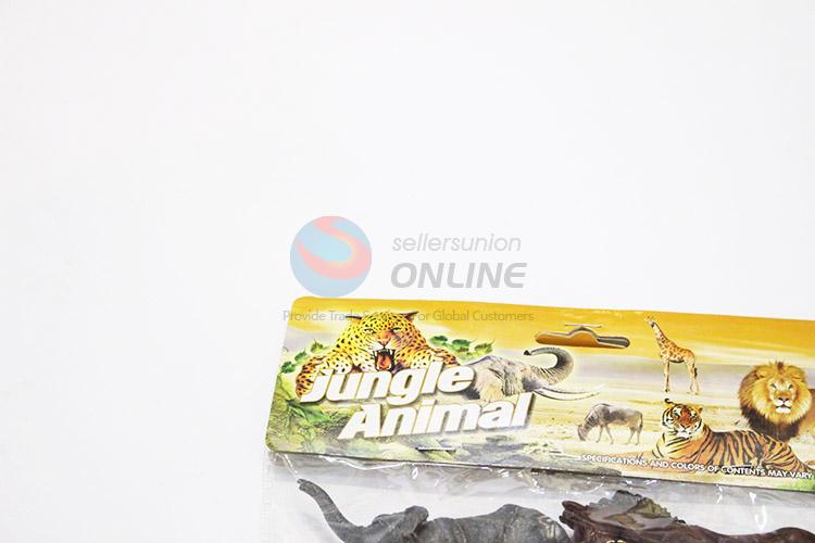 Top manufacturer plastic jungle animal toy 6pcs