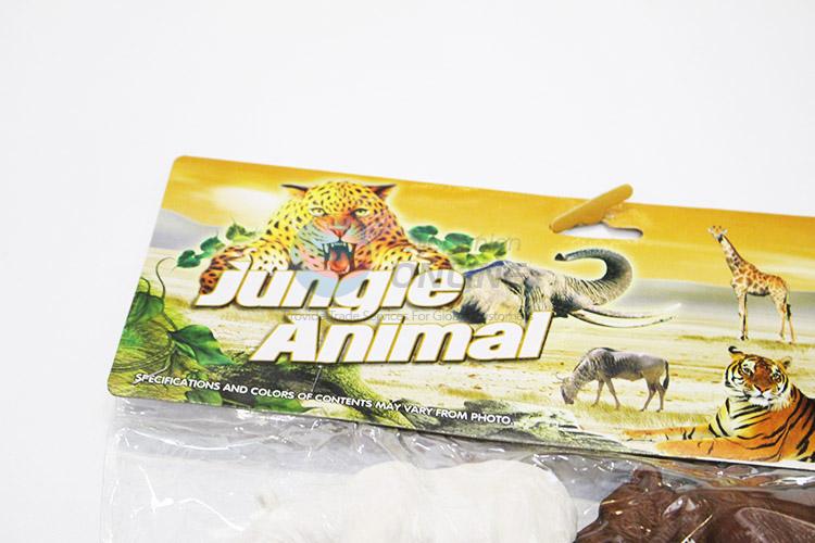 China OEM plastic jungle animal toy 6pcs