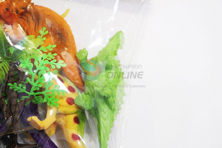 Most popular cheap plastic dinosaur model toy 6pcs