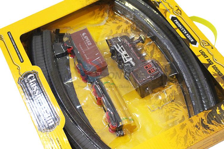 China factory kids electric train track toy