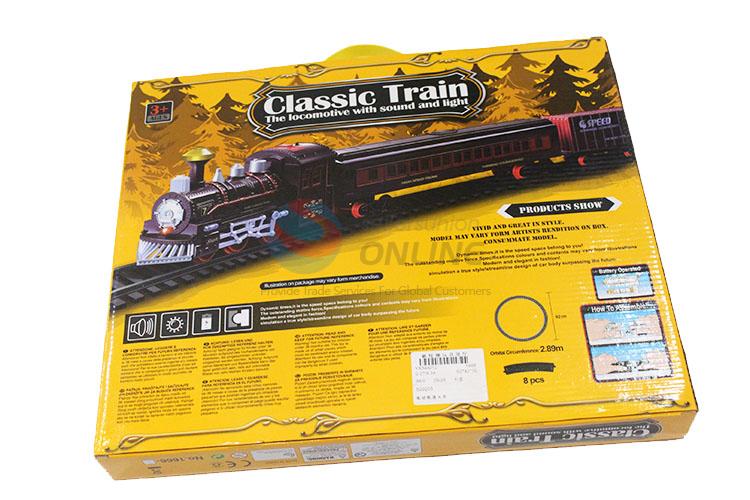 Promotional custom kids electric train track toy