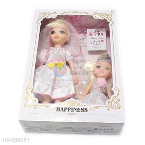 China Manufacturer 14 Inches Baby Doll Toy For Kids Cute Toy Girl Baby Gift Collection