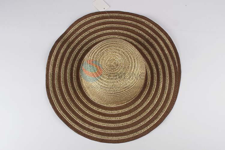 Wholesale Price Big Brim Straw Hat Beach Paper Straw Hat