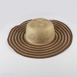 Wholesale Price Big Brim Straw Hat Beach Paper Straw Hat